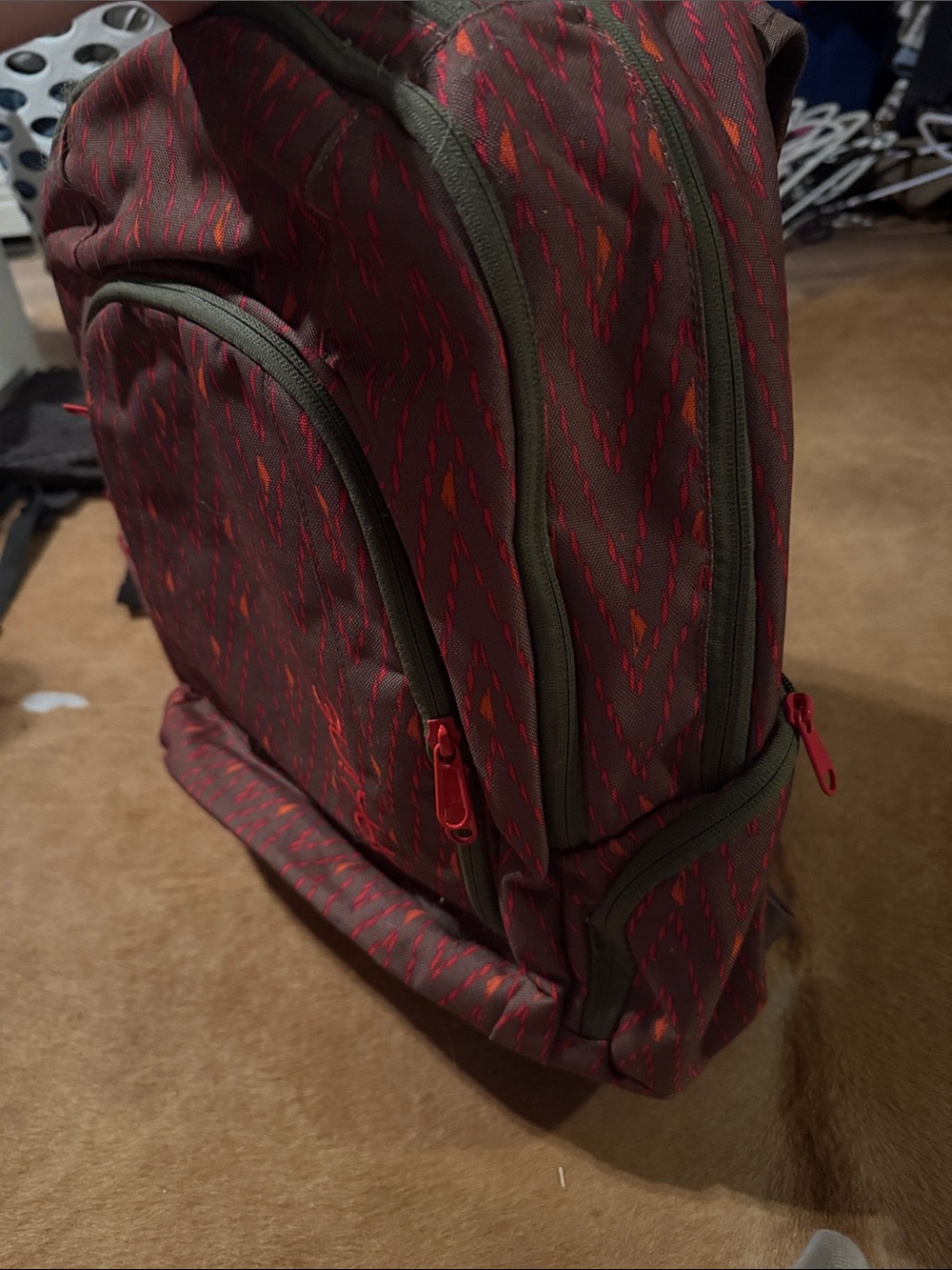 Dakine Red-Patterned Backpack - Picture 4 of 5